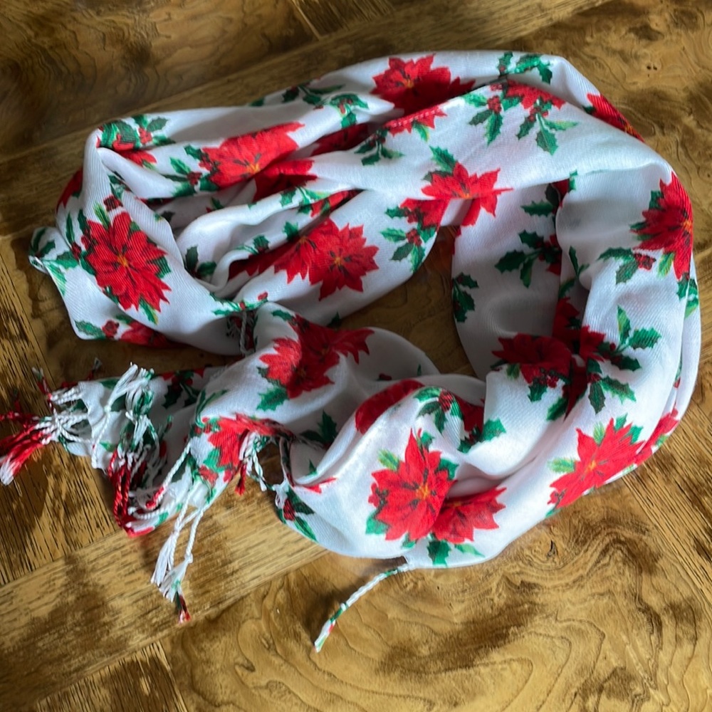 Poinsettia Scarf - NWT